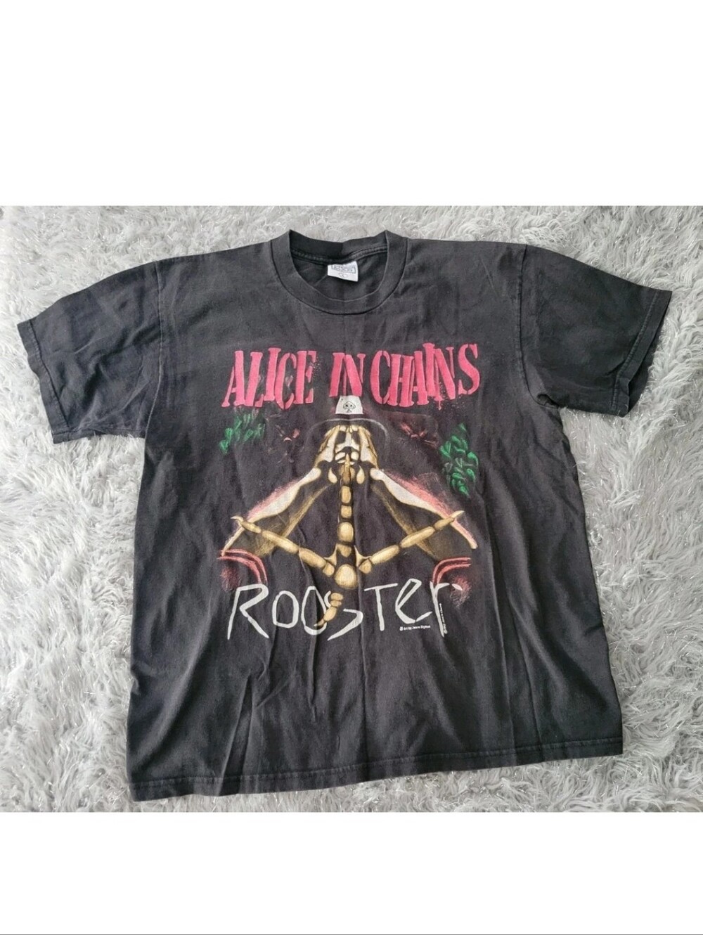 100% Authentic Vintage 1993 Alice in Chains Rooster Promo Band Shirt Nice Man L